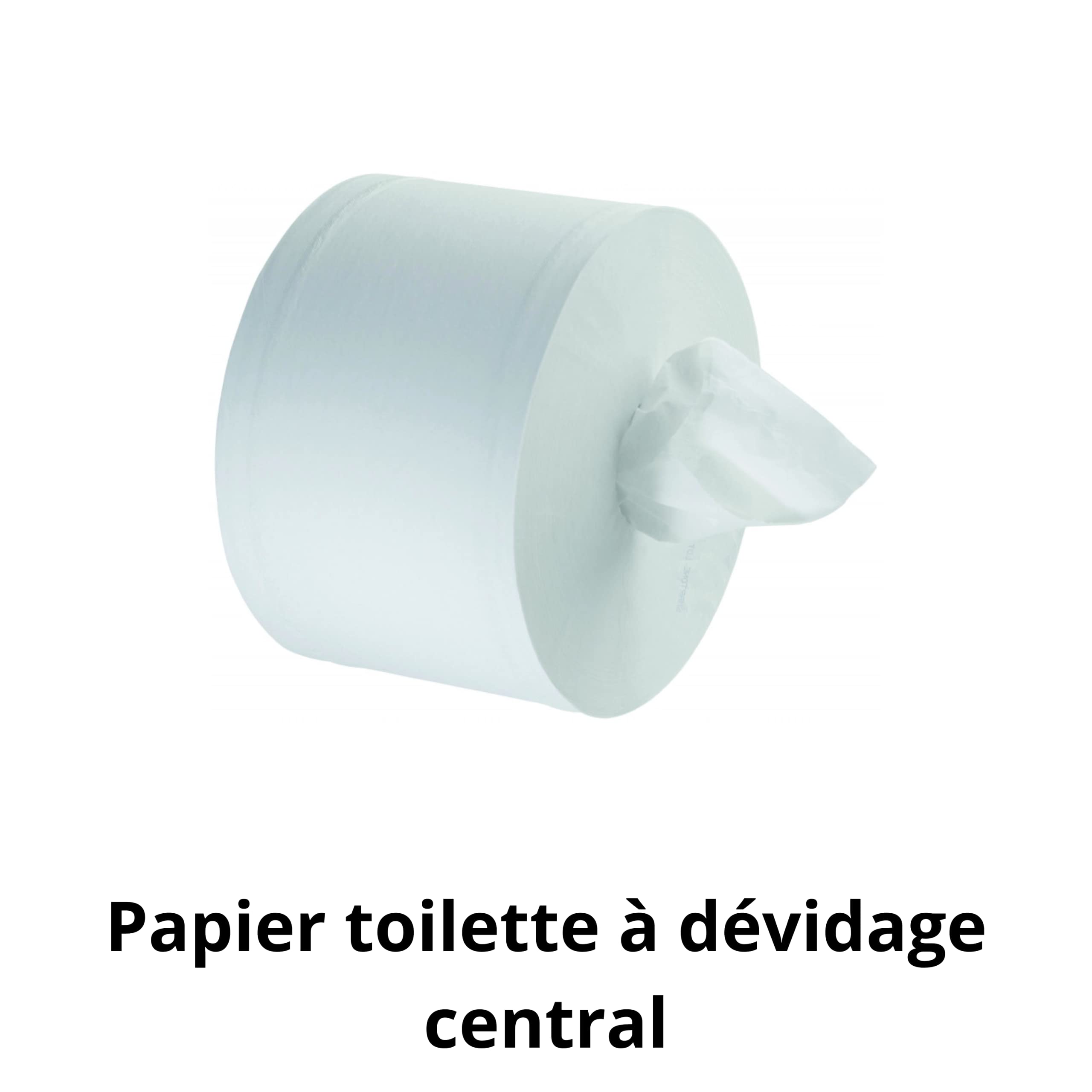 DSTOCK60-12 rouleaux de papier toilette à dévidage central ou latéral mini jumbo - Pure ouate lisse 200 Mètres de long - Compatible distributeur mini jumbo à dévidage central