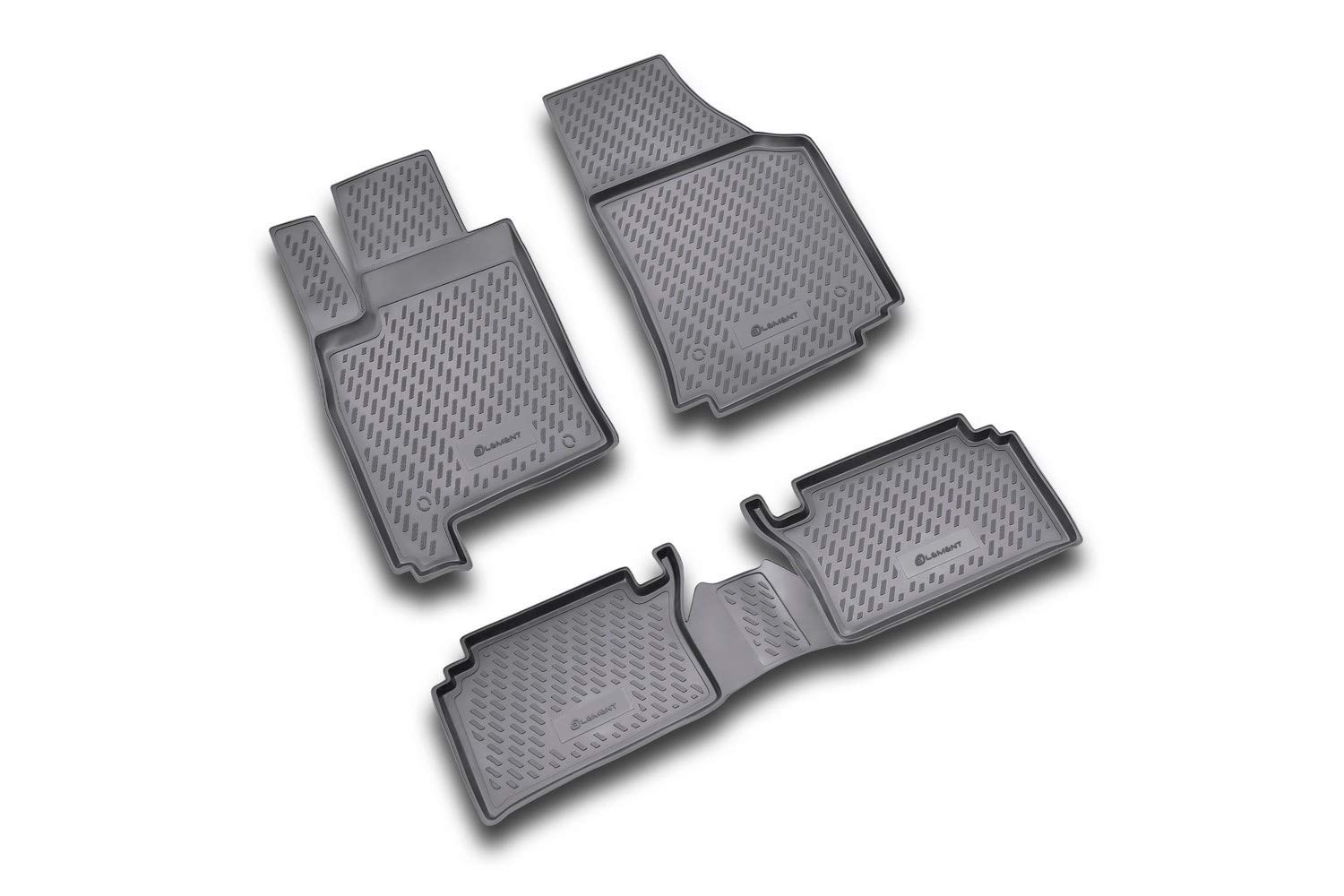Juego de Alfombrillas de Goma Element adecuadas para Opel Meriva, 2003-2010 | Alfombrillas de Coche 100% a Medida