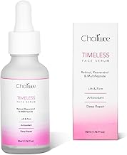 Charwee Retinol Serum for Face I Timeless Face Serum | With Retinol, Resveratrol & Multi-Peptide | Helps in Younger Looking & Spotless Skin I Minimizing Fine Lines and Reducing Acne | For Clear, Glowing and Hydrated Skin - 30ML