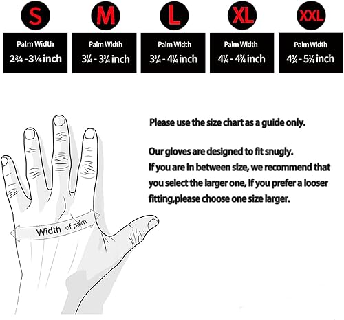 Miniatura 6 de DULFINE Guantes de trabajo de invierno impermeables para hombres, (paquete de 2 pares) con revestimiento de látex de espuma y guantes aislados