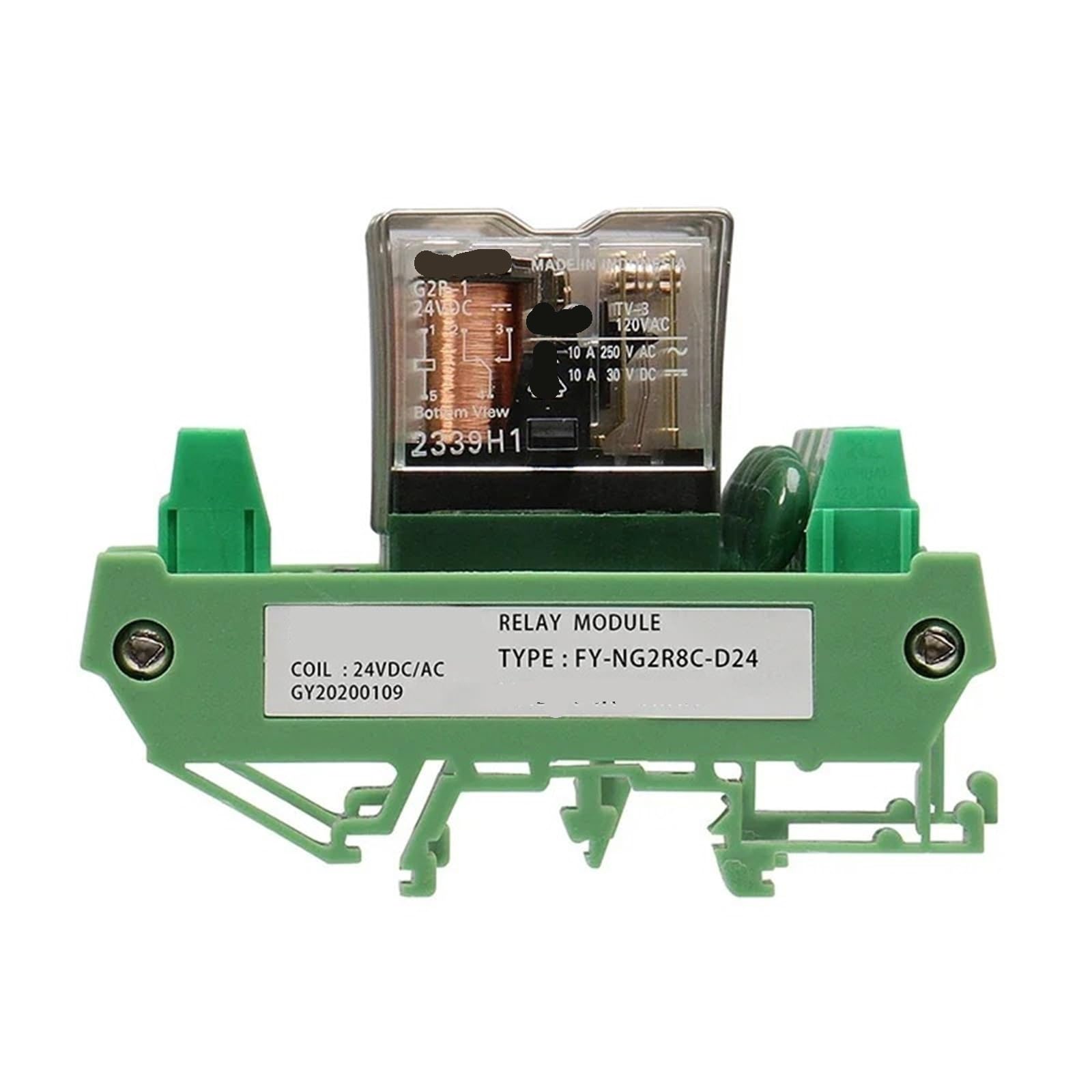 Relais de télécommande AC DC 8 canaux FY-NG2R module rail 24V - 5