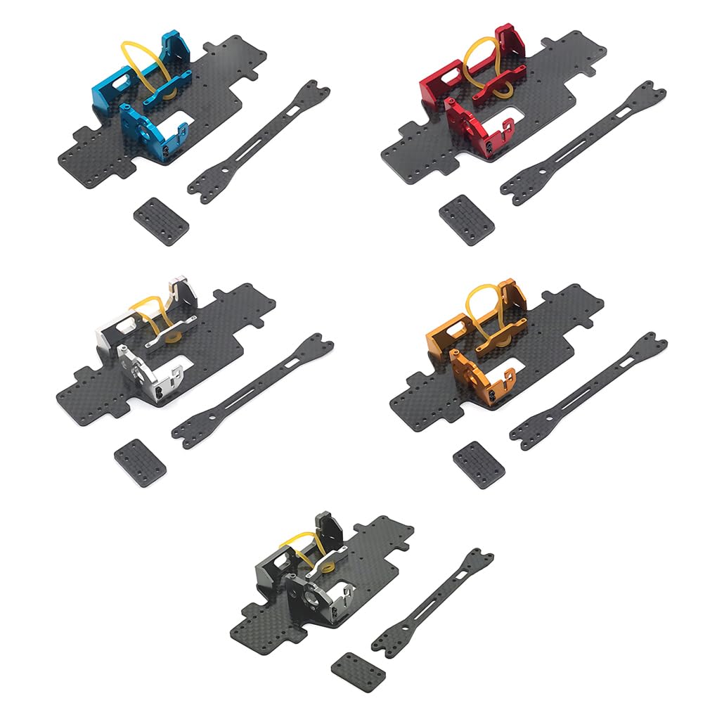1 pz telaio in lega di alluminio kit telaio per K969 1/28 Drift Cars Hardcore RC accessori auto parti di ricambio RC parte di aggiornamento, Oro