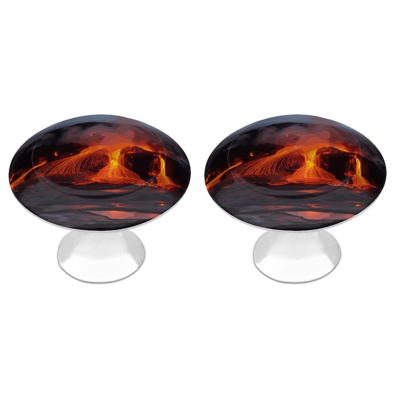 Btcowzrv Style Kilauea Volcano 2 Pack Cabinet Knobs Drawer Pulls