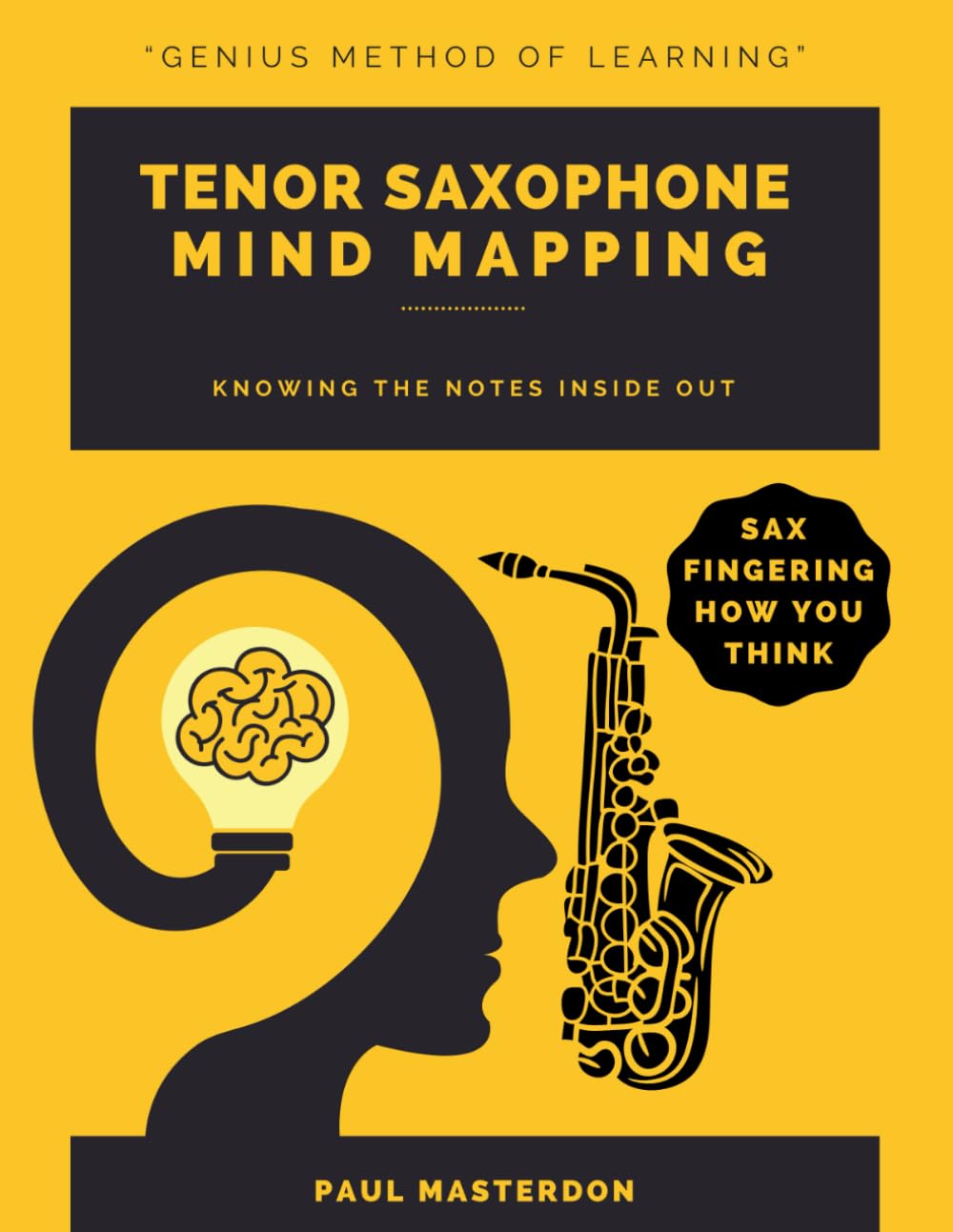Tenor Saxophone Mind Mapping: A Sax Fingering Chart How You Think (Tenor Sax Mnemonics)