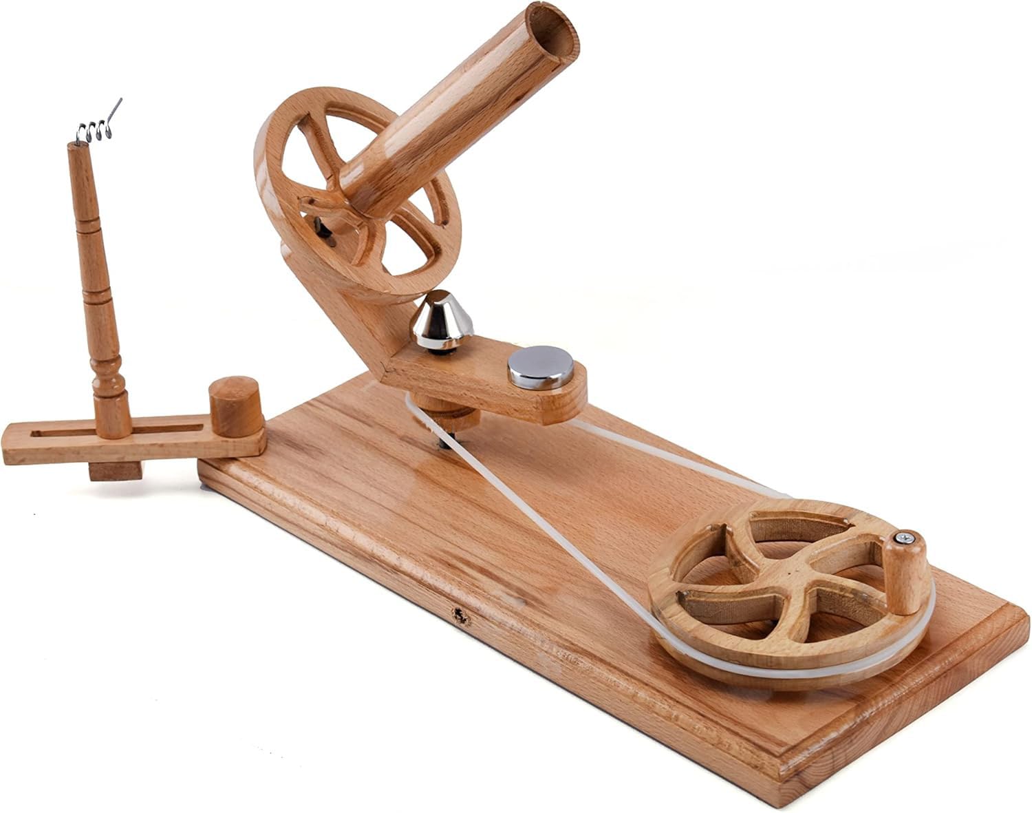Wooden Yarn Ball Winder -Large Wooden Yarn Winder for Knitting Crocheting Handcrafted-Premium Crafted Knitting Crocheting Accessories (Off-White Winder)-image-26