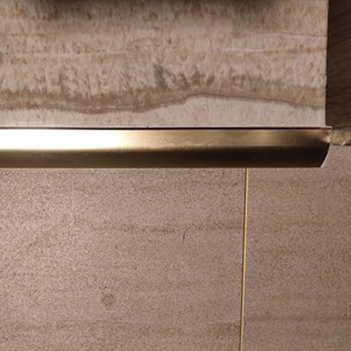 Floor Transition Strip Walkers Entry Ramp, Floor Transition Strip with Matte Finish, Threshold Strip Reducer for Doorways Uneven Floors Wood to Tile Flooring Gap Decor