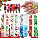 🎅🏻 Uso amplio: las lentejuelas navideñas se pueden combinar con tu ropa de manera informal. Se puede utilizar para el rostro, el arte corporal, la sombra de ojos, los labios, las mejillas, fundas de teléfonos móviles, tarjetas navideñas, etc.; o para decorar tu hogar, fundas de móviles, gafas, tarjetas, etc. y muchos más.