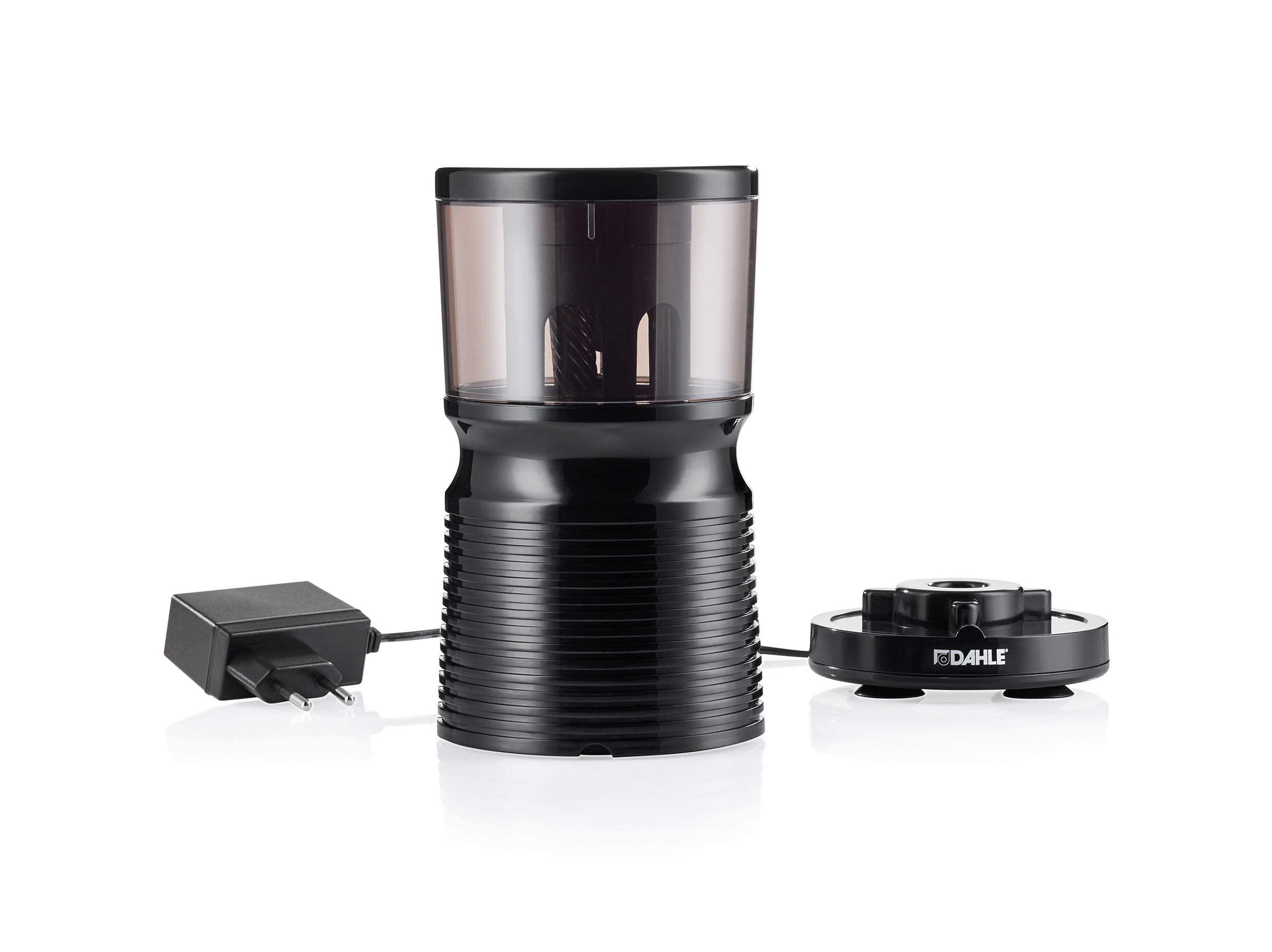 DAHLE Taille-crayon électrique 210 (taille-crayon électrique pour les diamètres de 8 mm à 11 mm, conforme à la normes GS) Noir 20,7 x 10,3 x 10,3