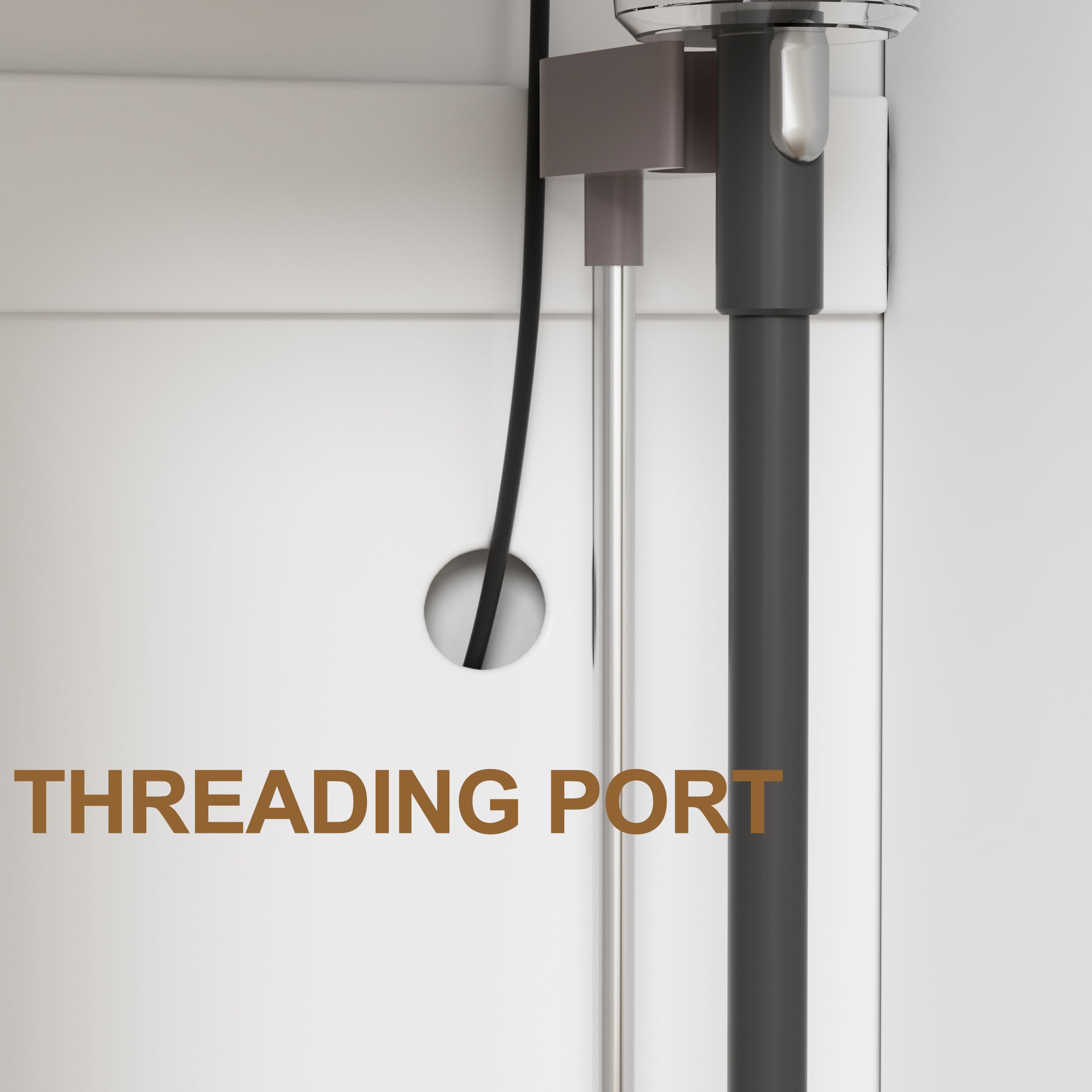 Armadietto per Scopa e Paletta,Armadio Multiuso per Scope, Pratico Armadio per Aspirapolvere con Ripiani e Asta, Ventilazione,Armadietto per la Pulizia in Legno,Mobile Porta Scope,160*40*30cm,Bianco