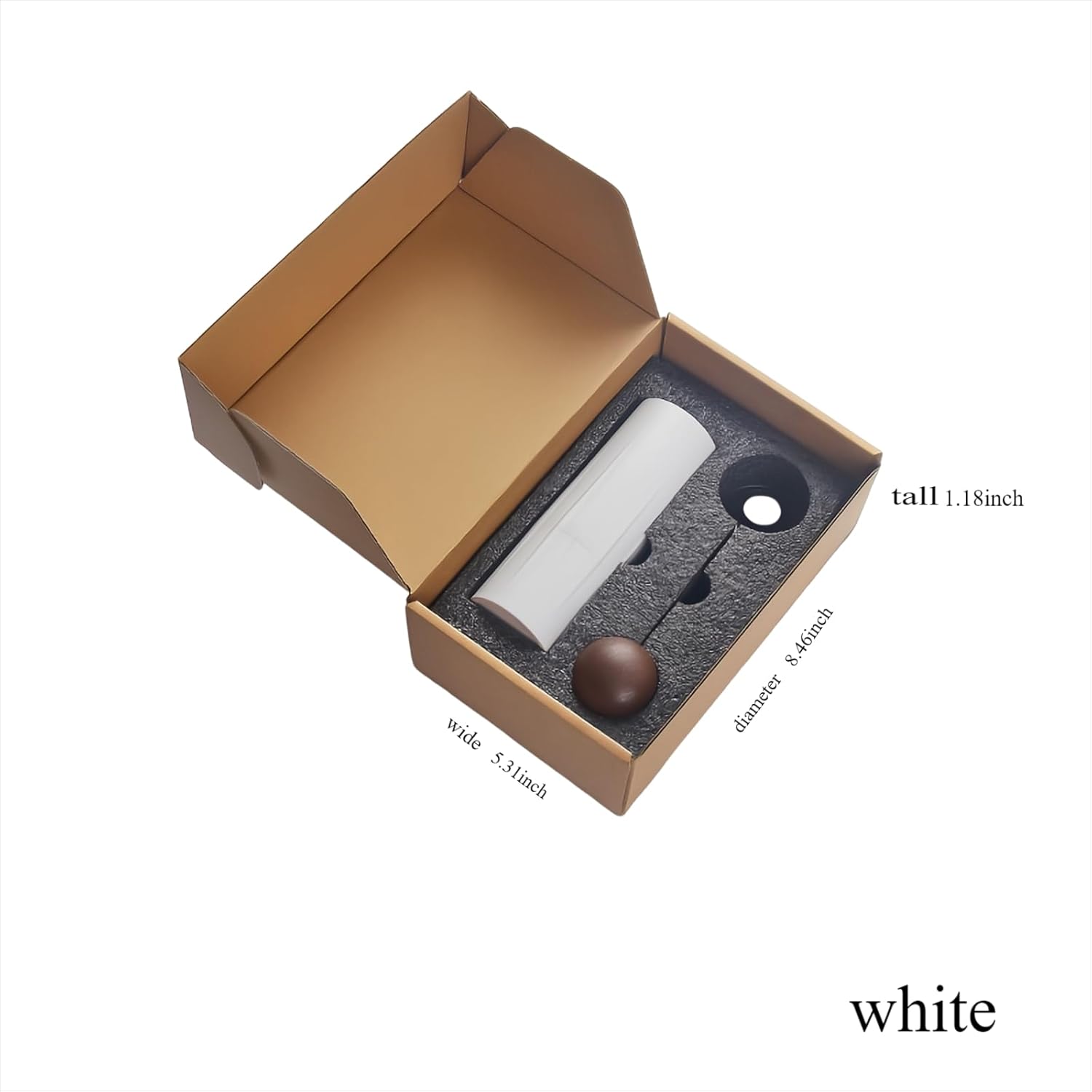 ABS Coffee Grinder American Home Coffee Grinder Stainless Steel Core Grinder Coffee Machine Hand Grinder Outdoor Portable Grinder CNC Precision Steel Grinder (white)