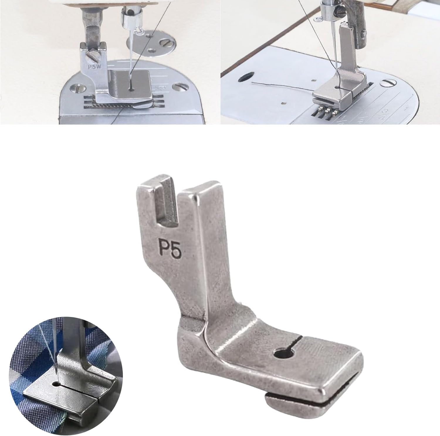 Jasol Industrial Sewing Machine Pleated Sewing Machine Shirring Gathering Foot Presser Foot Flat P5 Pack of 1 — Amazon image 3