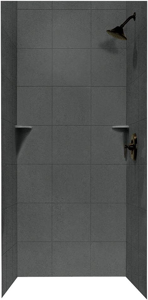 Swanstone SQMK723636.071 36-in D x 36-in W x 72-in H Square Tile Kit, Indian Grass