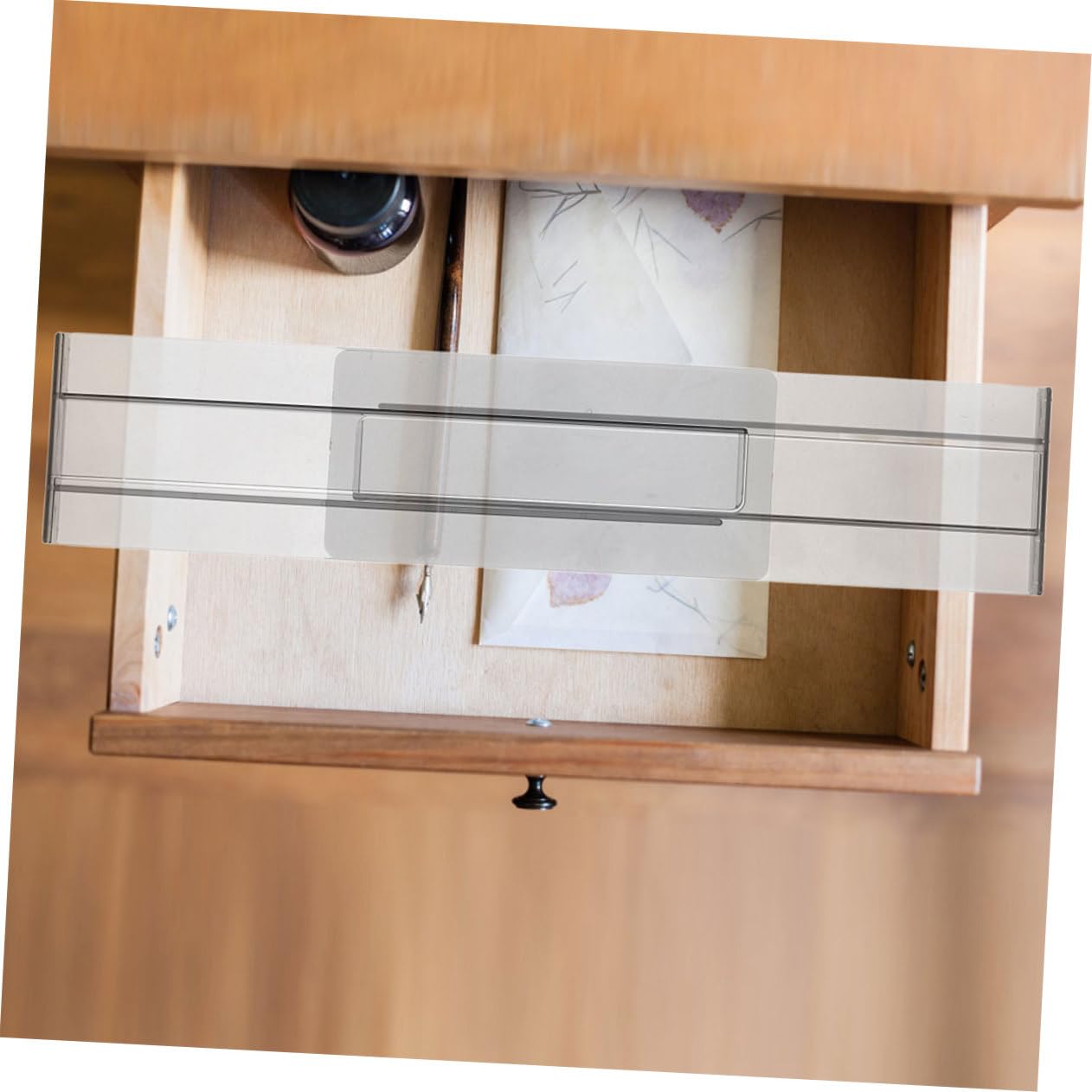 Divisori per Cassetti Regolabili 8 Pezzi Ps Trasparente 27, 5-52 Cm | Biancheria e Abiti, Installazione Rapida, Design Estensibile, Ordinamento Pratico in Armadio e Camera