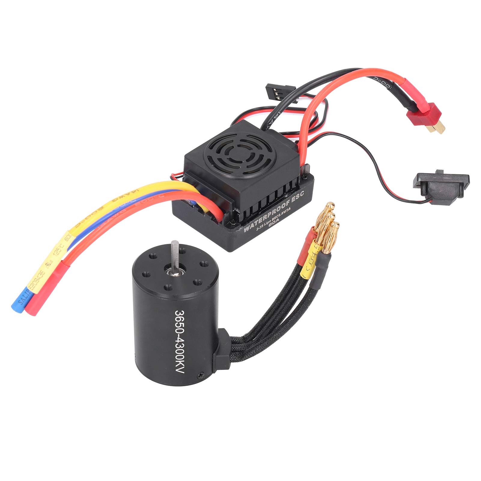 Brushless Motor, Brushless Motor+Brushless ESC Multiple Protection Functions Brushless ESC, for RC Car Lovers 1/10 RC Car
