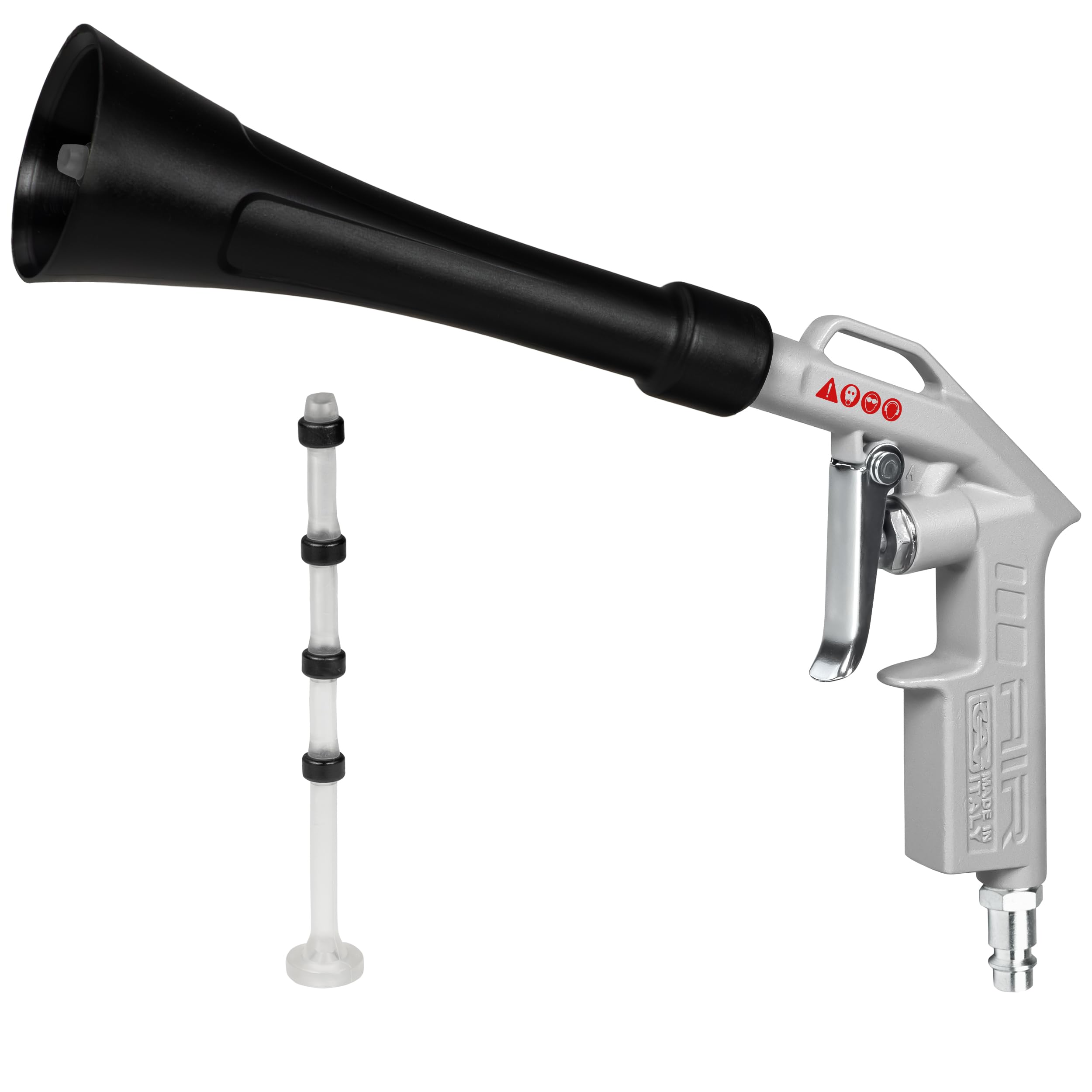 Pistola Aria Compressa Professionale | Made In Italy, Ugello Vortice - Per Pulizia Tappeti E Auto - Foto 13