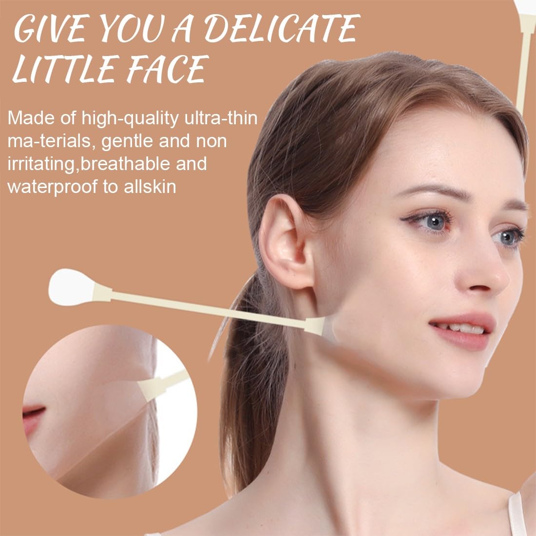 4 Pezzi Confezioni + 20 Adesivi Facelifting Tape, Face Tape Viso Lifting Per Viso A Forma Di V, Face Lift Tape, Face Tape Viso Lifting Lift Tape Per Viso Per Nascondere Le Rughe