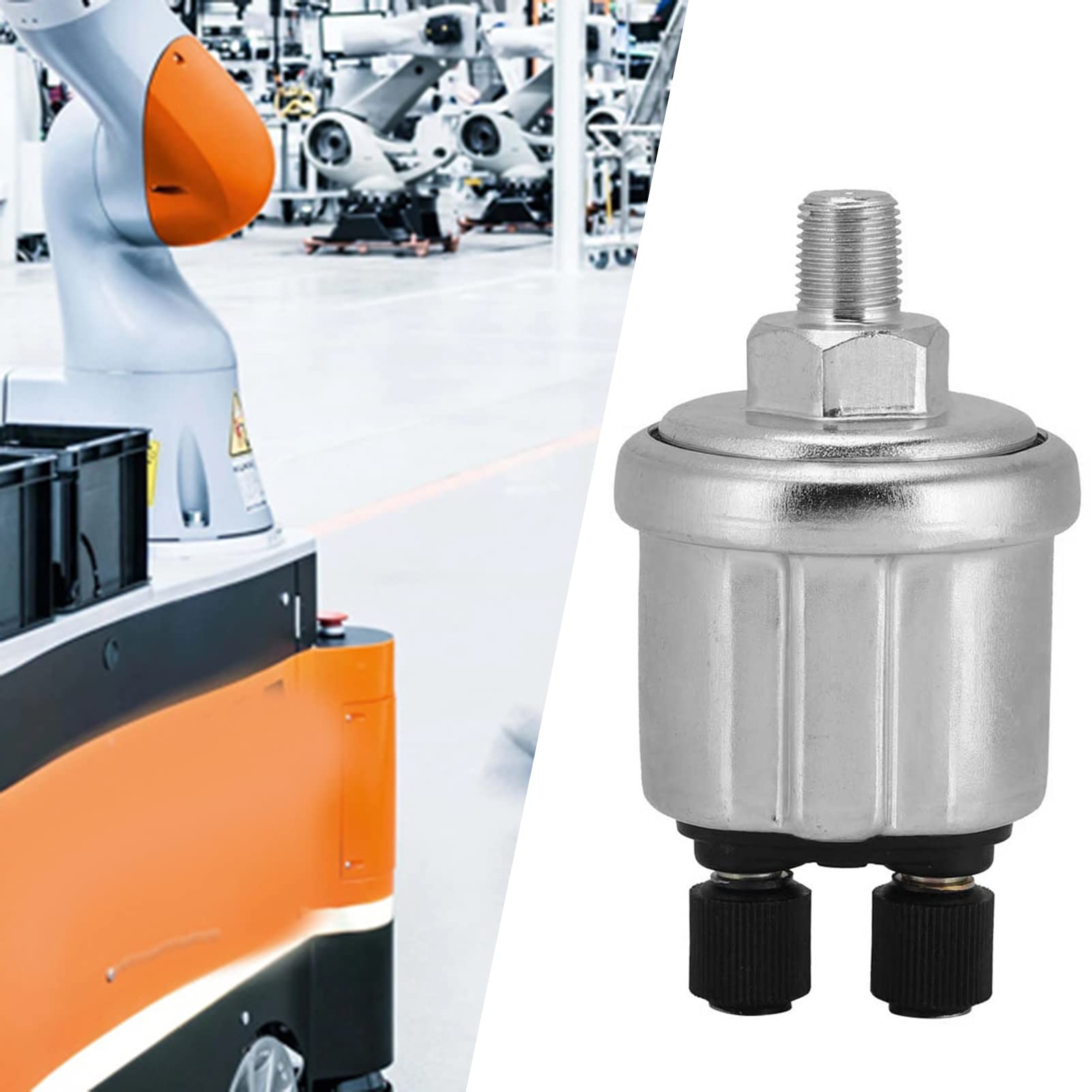 Czujnik ciśnienia oleju, czujnik ciśnienia 1/8NPT, 0 do 10 bar 1/8 NPT, korek ssący oleju, czujnik oleju generatorowego, zamiennik przełącznika ciśnienia oleju silnikowego, zastosowanie do wody, oleju