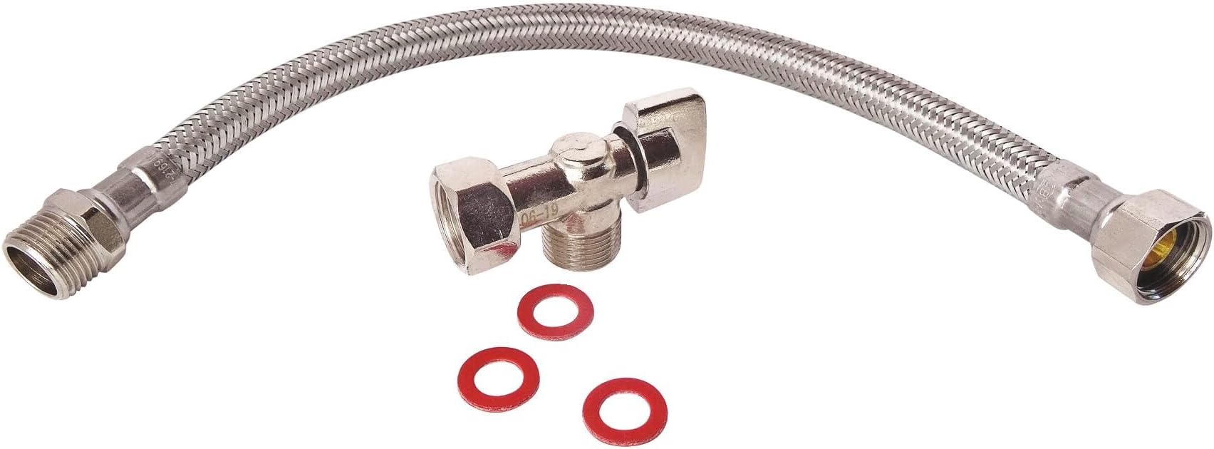 SOMATHERM WC Eckhahn 1/4 Umdrehung - Verchromt M12/17 Für Spülkasten