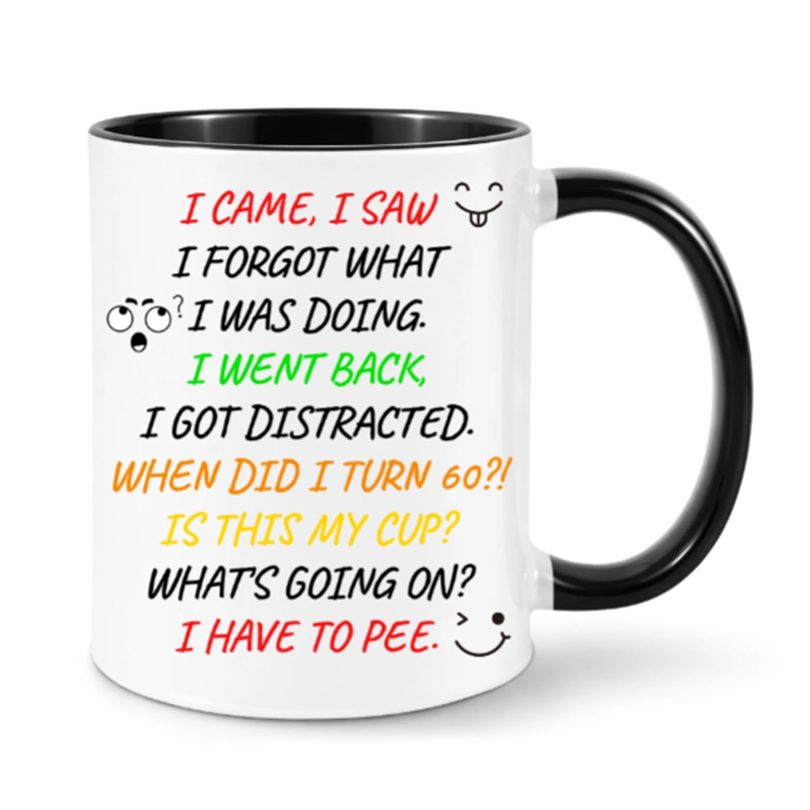 PUQGAOIP Funny 60th Birthday Gifts for Women, 11oz Ceramic Joke Mug for 1966 Bday, Hilarious 60th Birthday Gifts for Men, Best Mum Dad Novelty Present for Best Friend, Unique 60th Birthday Gift