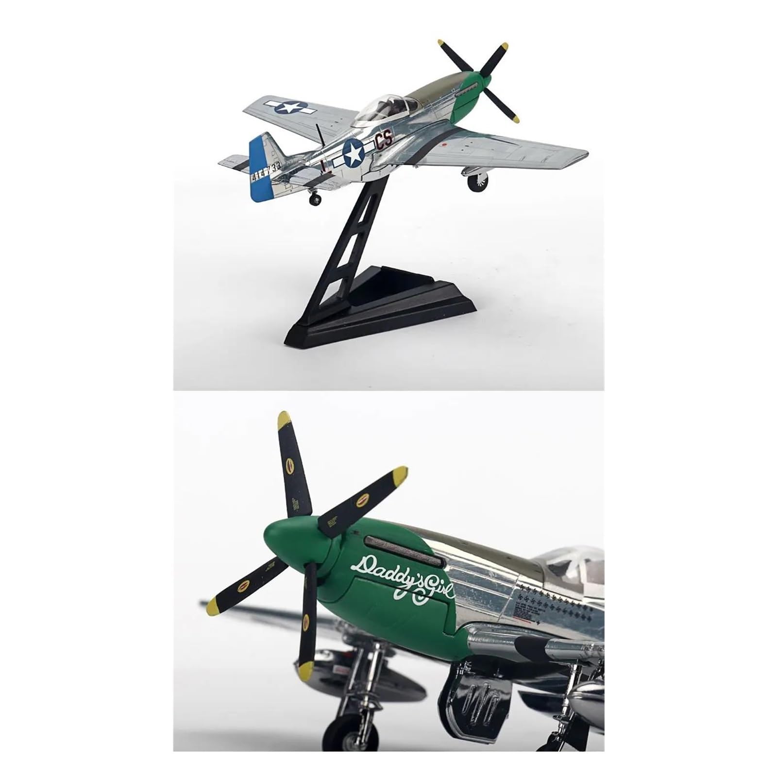 P51 Metallmollflugzeug Im Maßstab 1:72 (einschlie? Produktbild-Vorschau 11