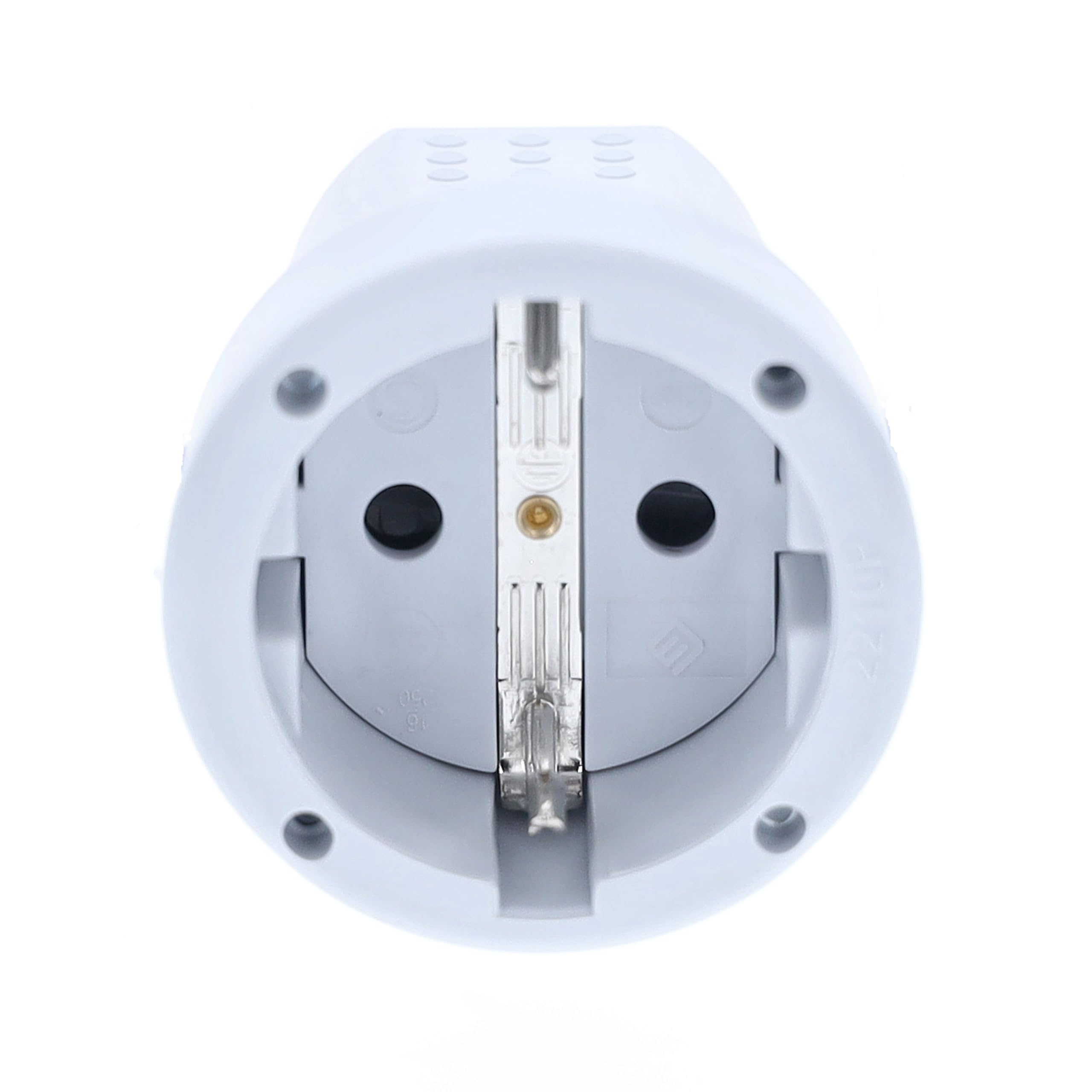 as - Schwabe- Acoplamiento (PVC, sección transversal máx.: 1,5 mm², 230 V, 16 A), color gris.