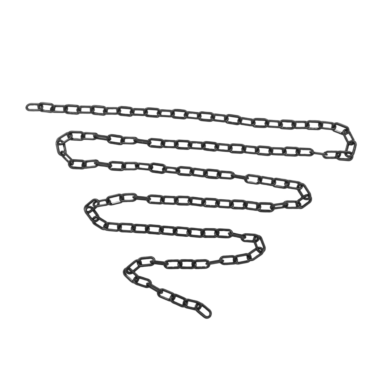 Plastic Chain Decoration for Halloween Heavy-Duty Black Industrial Safety Barrier Links Meters Long for Haunted House Props and