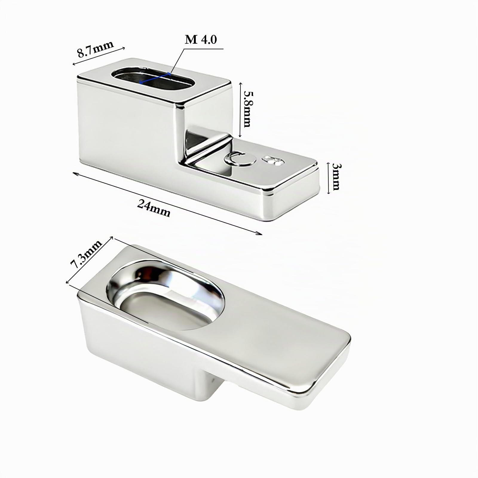 12x Morsetti per Schermi Doccia in Vetro | Staffe di Fissaggio Cromate per Pannelli da 6 mm e Box Doccia | Clip di Fissaggio in Plastica per Bagni e Ambienti Umidi