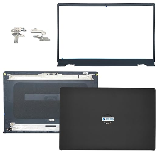 Replacement LCD Back Cover Top Case Lid Front Bezel Frame with Hinges for DELL Inspiron 15 3510 3511 3515 3520 3525 Series Laptop 0WPN8 00WPN8 9WC73 09WC73 AP3LE000901 Black