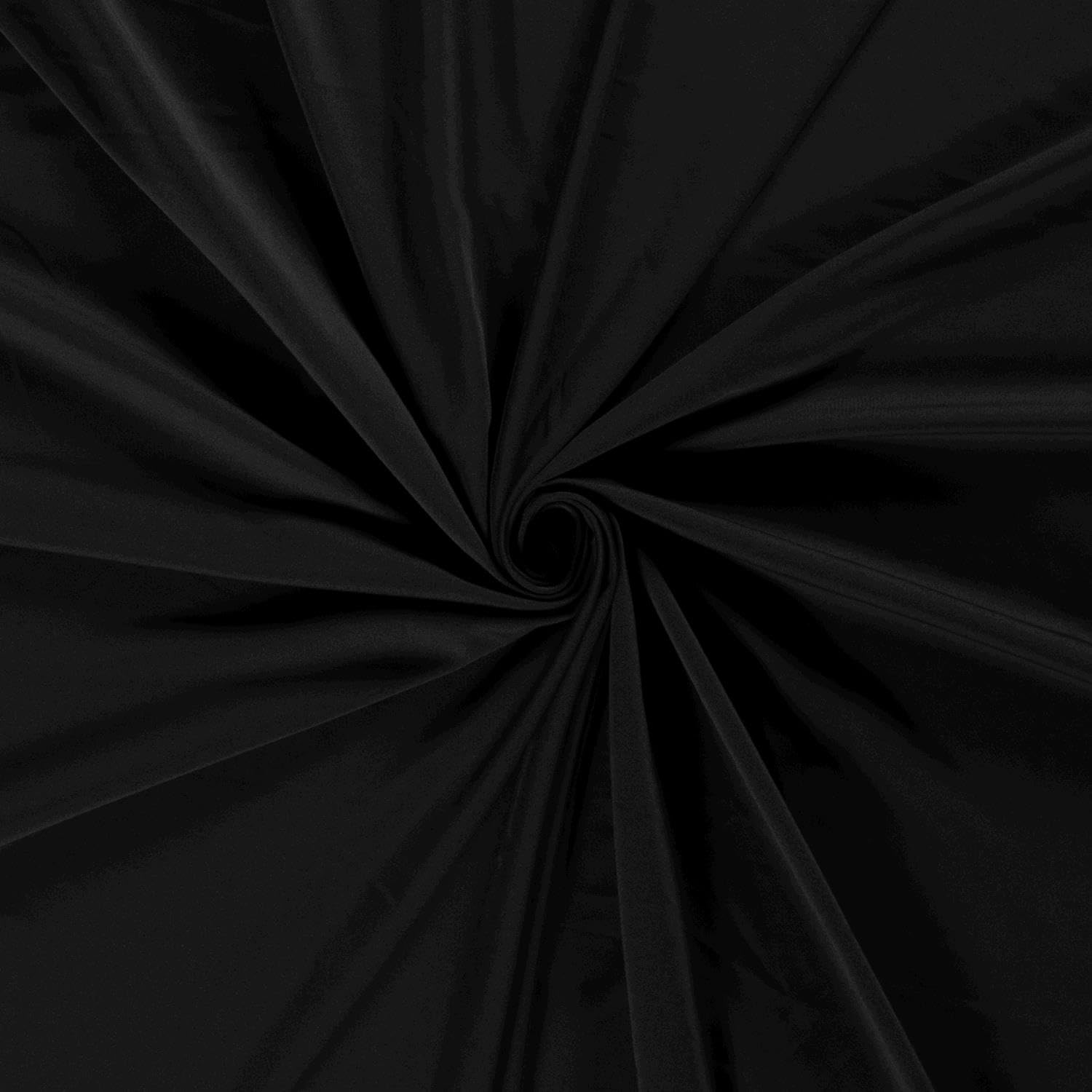 Sportswear Stretch Jersey Fabric Material Black 1MTR