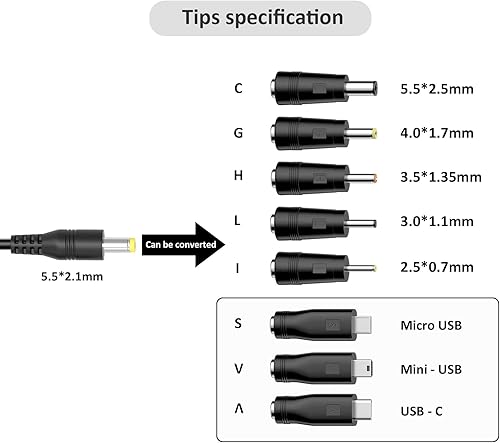 Miniatura 3 de 5V 3A 2A 1A Fuente de alimentación DC 5v Adaptador de corriente para TV Box Tablet Altavoz GPS Webcam Router Reloj despertador y reemplazar más DC