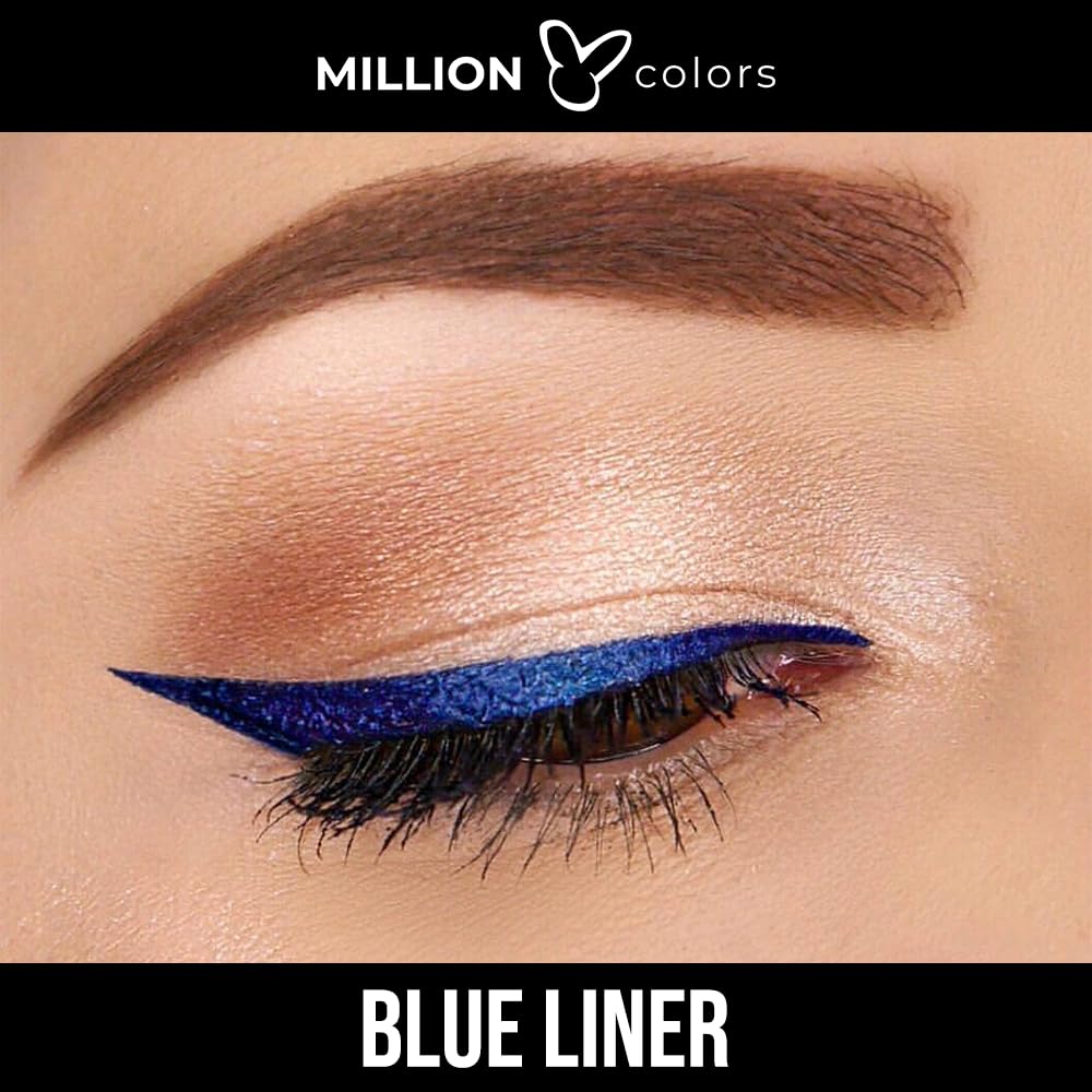 Buy Million Colors Wing Master Eyeliner | Matte Waterproof Color Liquid  Eyeliner | Quick Dry Smudge Proof | Long Lasting Eye Makeup | Blue | 5 ml  Online at Low Prices in India - Amazon.in