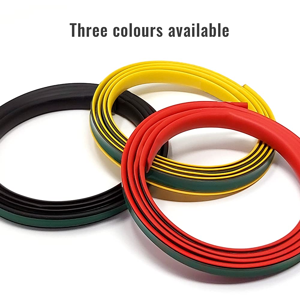 Profilo Adesivo a C per Auto Universale 4R Quattroerre.it Rosso 11 mm x 1.5 m