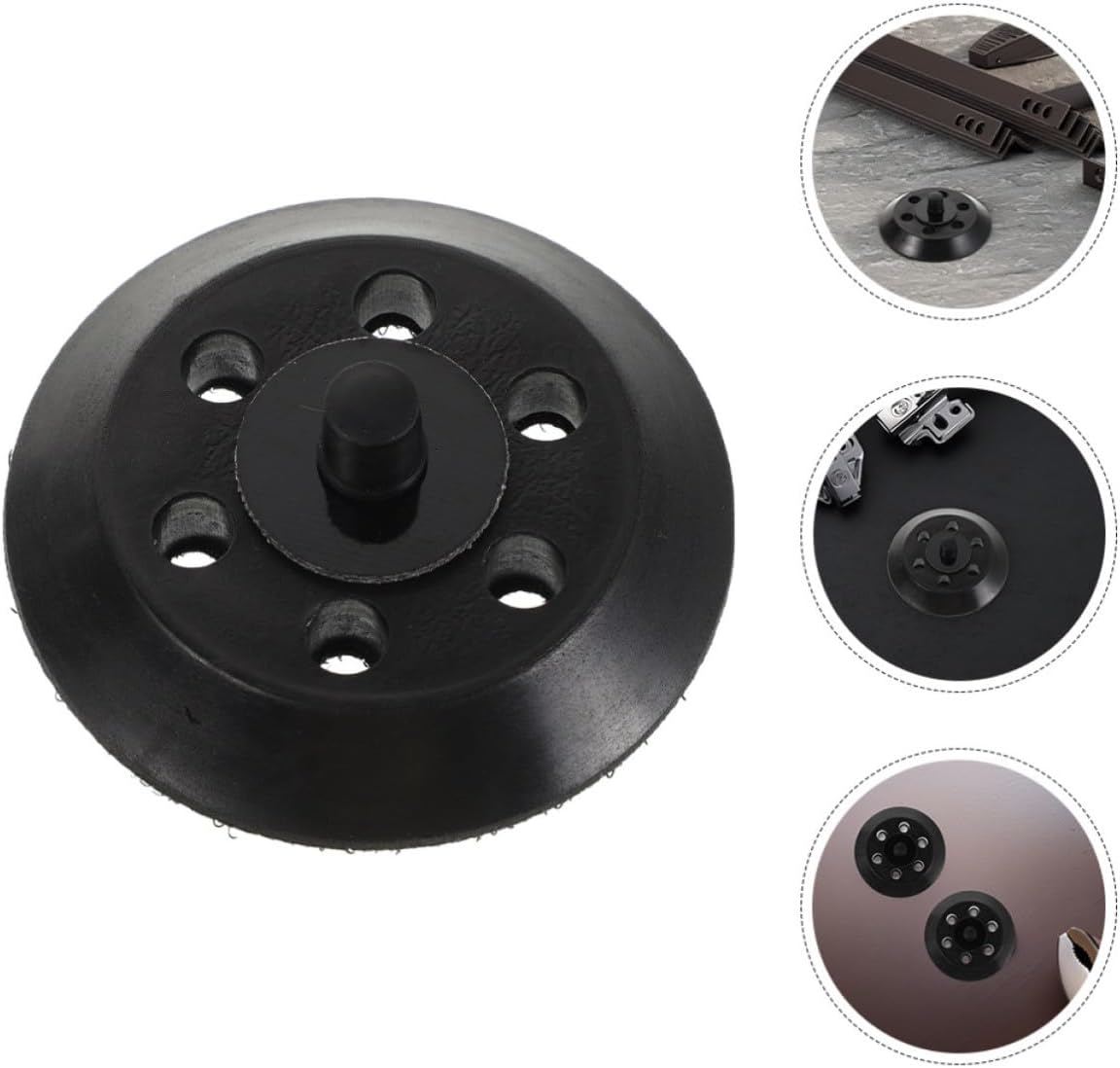 2pcs Car Polishing Pads for Drill with Pu Backing Plate, 3-inch 6-Hole Polishing Disc Sander, User-Friendly and High Efficiency for DIY Enthusiasts and Professionals
