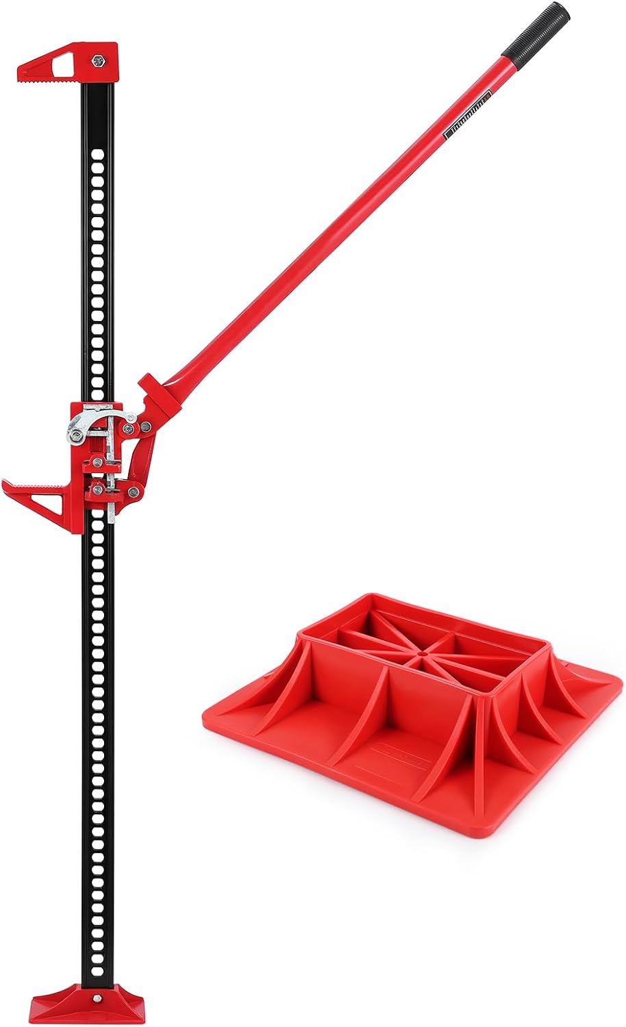 Farm Jack,60" Utility High Lift Farm Jack with Base, 7000 LBS Capacity Ratcheting Off Road Utility Jack,Adjustable Lifting Height 5.12-51.97" for Tractor, Truck, SUV, Bumper Lift