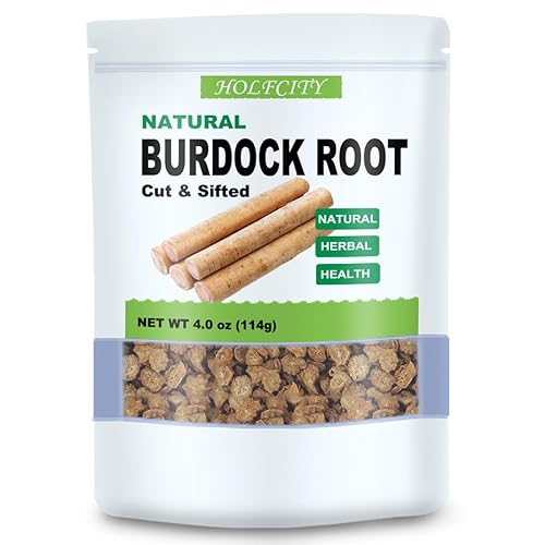 Té natural de raíz de bardana, cortado y tamizado (4.0oz, 4.02 oz)