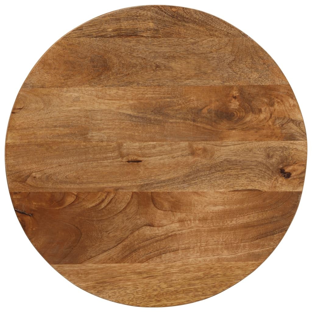 vidaXL Table Top, Dining Table Top for Home, Replacement Board for Side Table Dinner, Wooden Furniture Top, Round Solid Wood Mango