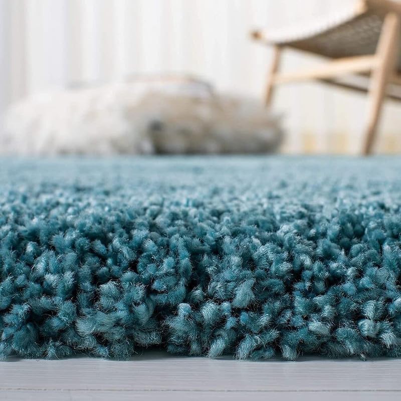 Image of Carpet for Living Room 5X7 FEET Modern Soft Shaggy Carpet Thick, Fluffy & 2 inch Pile Shag Rug for Your Kids Room, Bedroom & Livingroom (Sky Blue)