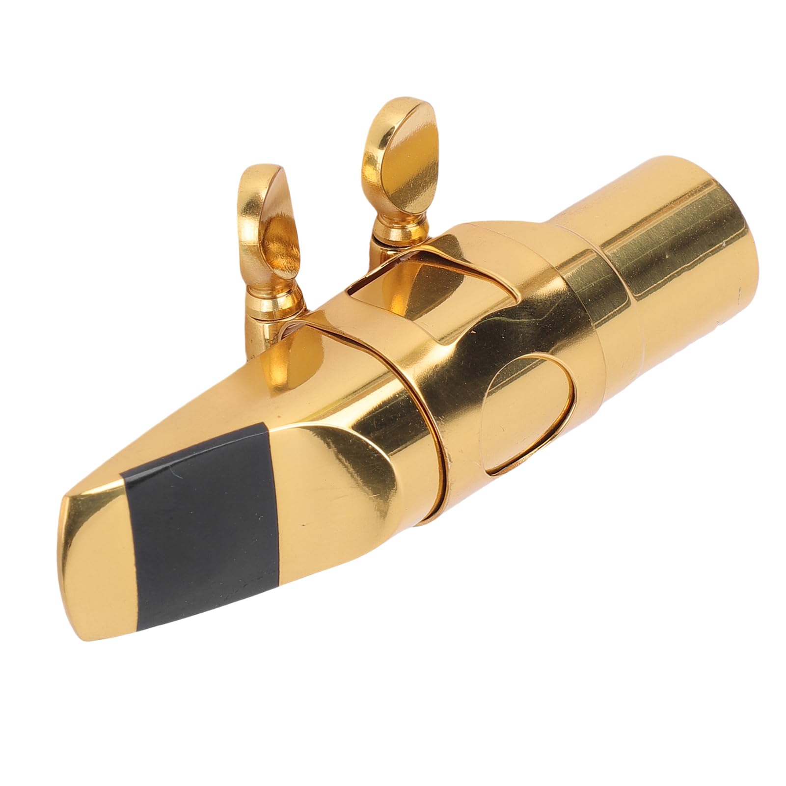 Tissting Bocchino Sassofono Soprano in Ottone Bb con Cappuccio e Morsetto - Per Principianti e Musicisti, per Musica Jazz, Classica e Contemporanea, Include Cappuccio Protettivo