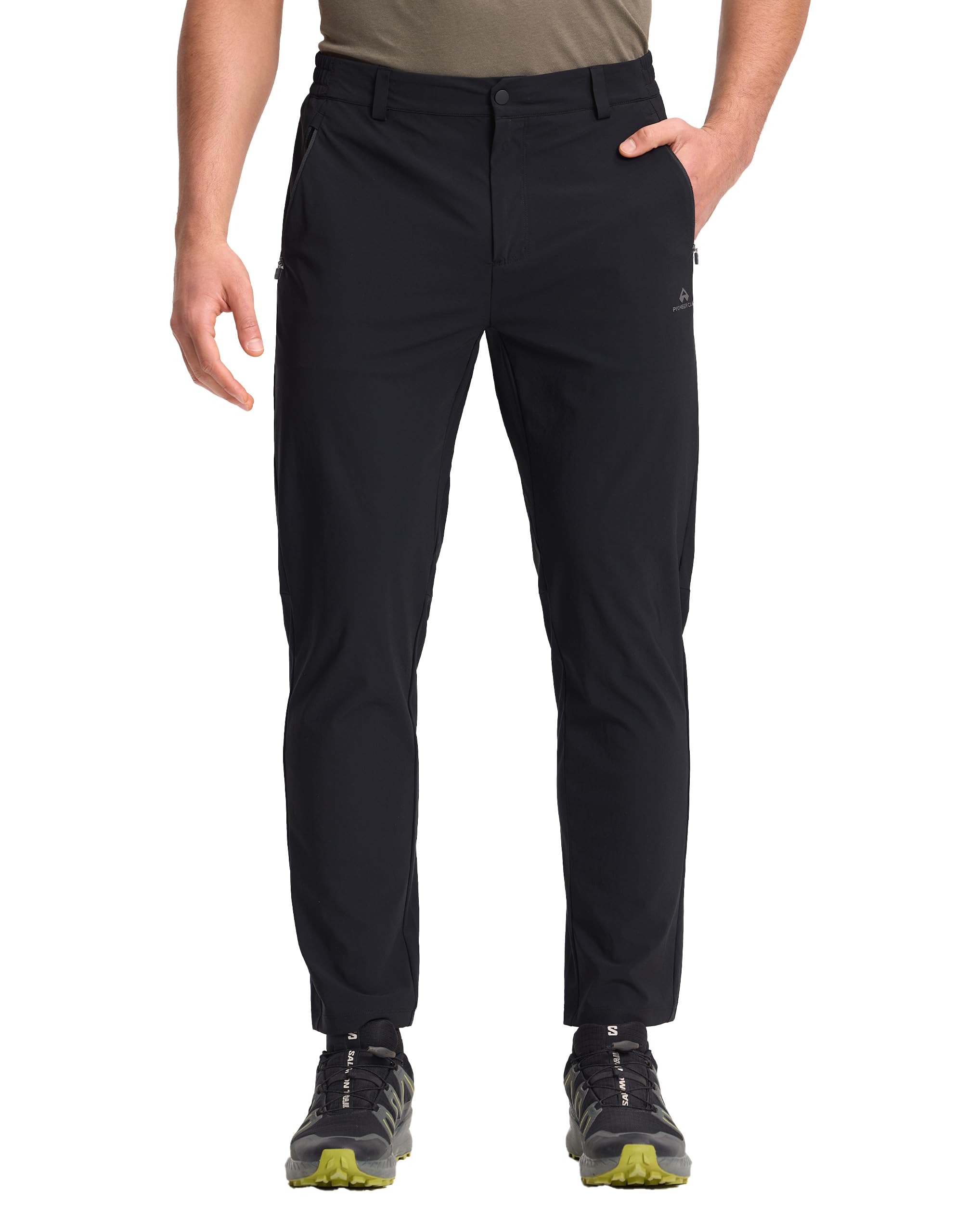 Pioneer Camp Jogginghose Herren Outdoorhose mit 4-Wege-Stretch Atmungsaktiv & Kühlend Sporthose UPF50+ mit 2 Reißverschluss Taschen