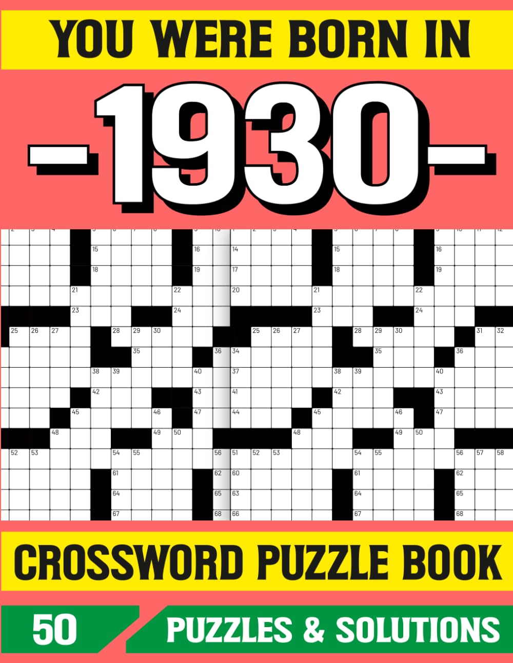 You Were Born In 1930: Crossword Puzzle Book: Memory Boosting Crossword Puzzles for 1930 Born with Easy Brain Games