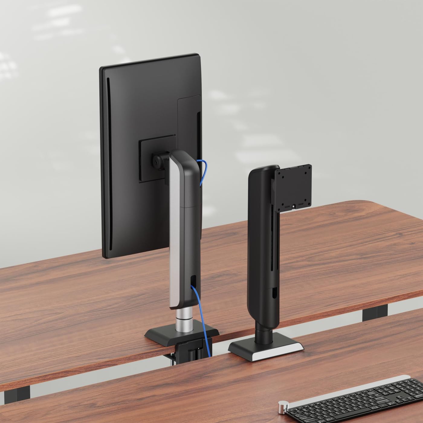 VDD - bras pour moniteur - réglable en hauteur - 1 moniteur - serré