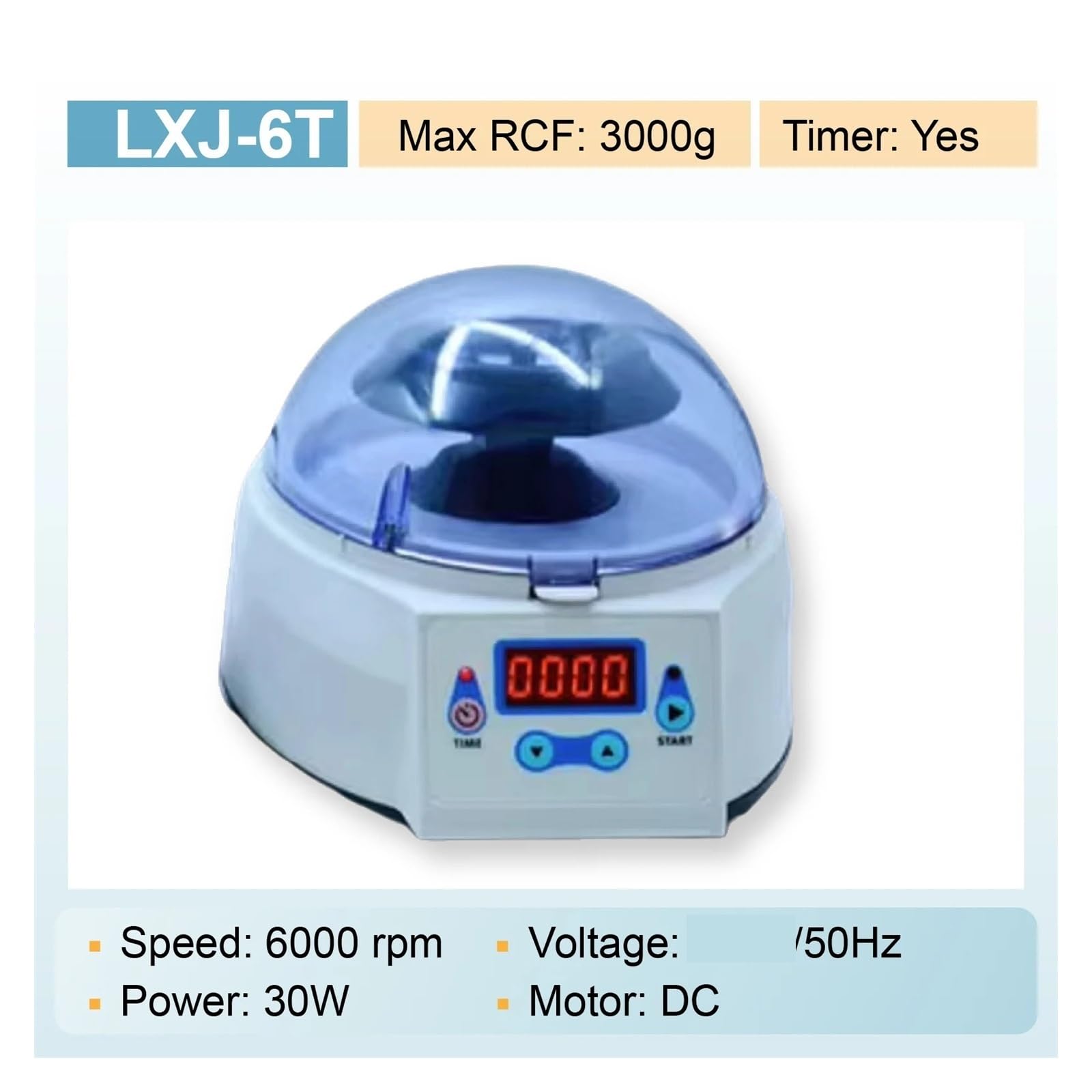 centrífuga de laboratorio, Mini Centrífuga LXJ, De Laboratorio Portátil Baja Velocidad, 4000-8000 RPM, Adecuada For Tubos Sangre PRP