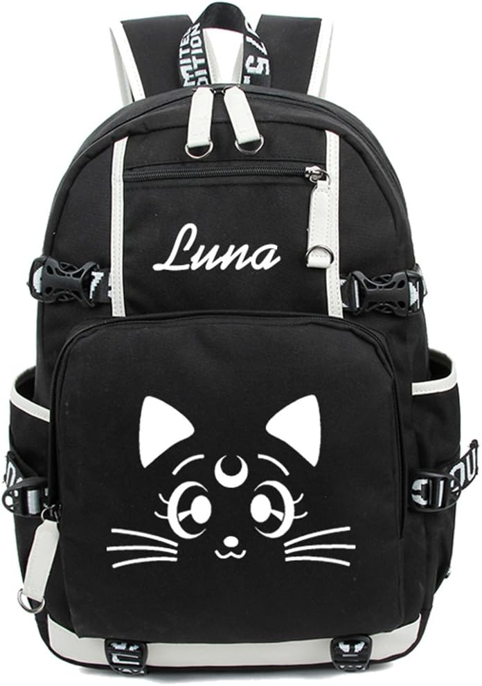 Gumstyle Sailor Moon Luminous Backpack Anime Book Bag Casual School Bag