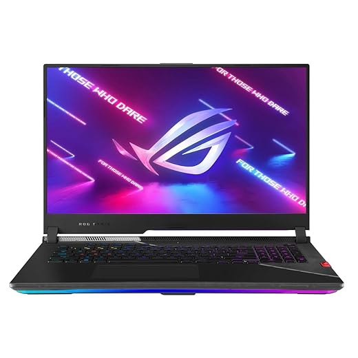 ASUS ROG Strix Scar 17 (2022) Gaming Laptop, 17.3” 360Hz IPS FHD Display, NVIDIA GeForce RTX 3070 Ti, Intel Core i9-12900H, 16GB DDR5, 1TB SSD, Per-Key RGB Keyboard, Windows 11, G733ZW-DS94