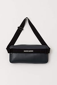Amazon | NAOTO SATOH スクエア ボディ バッグ (ネイビー