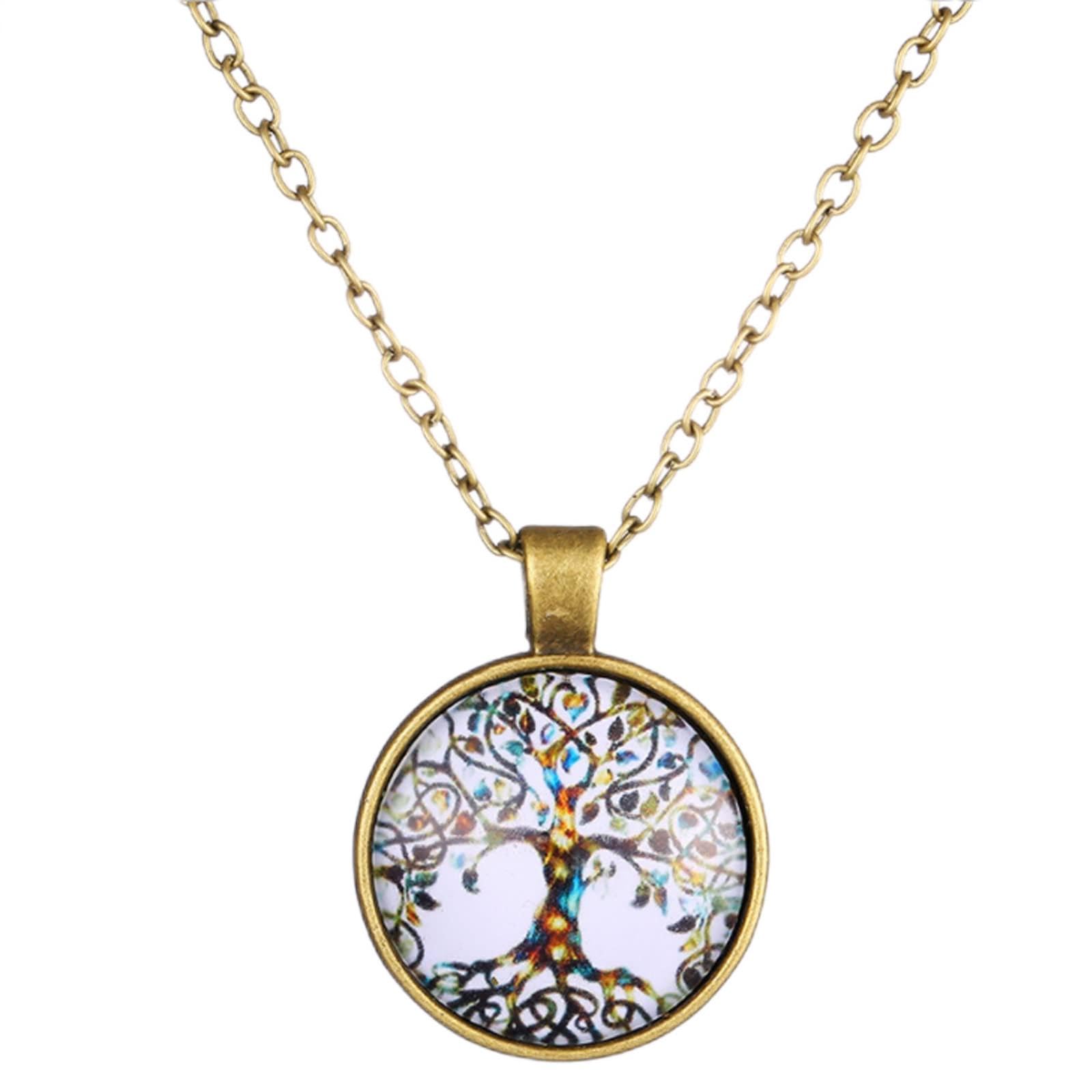 Tree of Life Stickers and Pendant |50 Pcs Waterproof Vinyl Decals Stickers for Notebooks, Water Cups, Skateboards, Water Bottles, Suitcases Mobile Phones