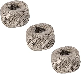 CORHAD 3 Pcs Natural Twine Supplies Burlap Rope Braided Macrame Cord Gift Packing Twine Macrame String Crafts Lace Thread Lace Rope Rope String Garden Twine Jute Packaging Line
