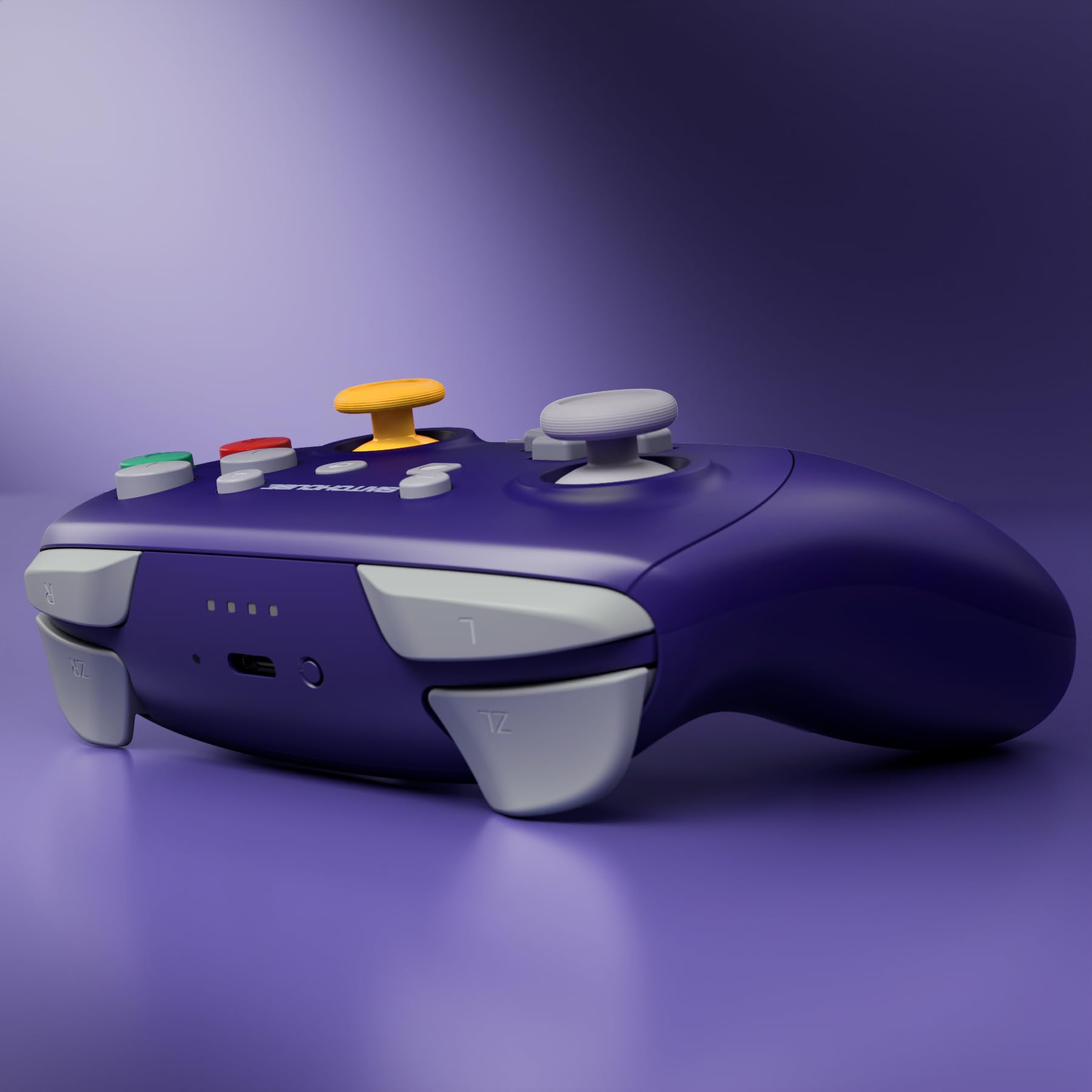 eXtremeRate Coque pour Switch 2 Pro Manette,Coque Avant Arrière avec Joystick Analogique & Boutons de Remplacement pour Nintendo Switch 2 Pro Controller-Violet NGC Classique