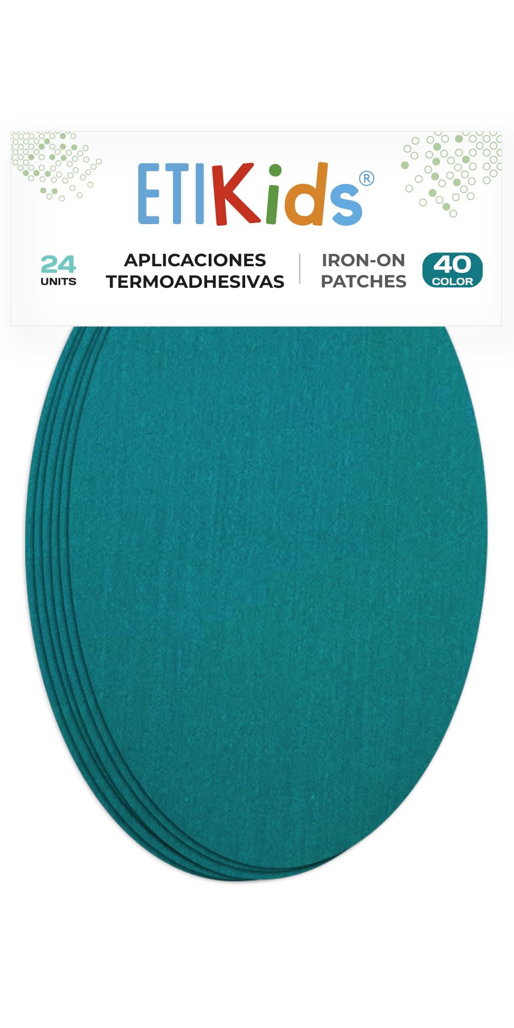24 Aquamarine Iron-On Fabric Repair Patches โ Knee & Elbow Patches for Clothes, Trousers, Jackets, Sweaters & Shirts, 16 x 10 cm