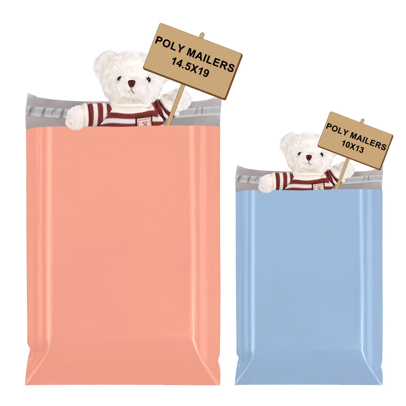 Metronic Poly Mailers 10x13 100Pcs&14.5x19 100Pcs | France-910436